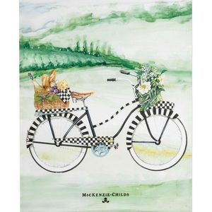 BNWT✨Mackenzie-Childs Bike Ride Dish Towel